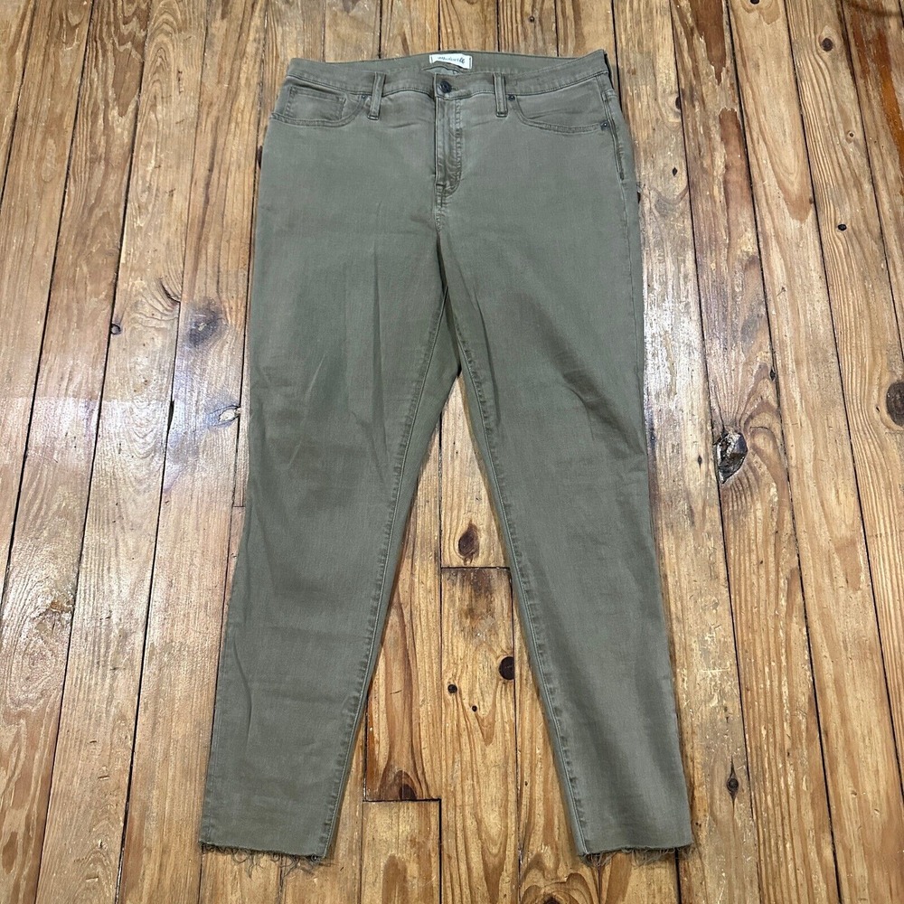 Madewell Olive Green Skinny Jeans